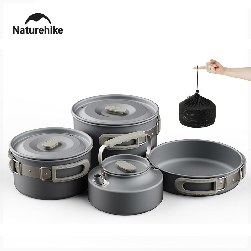 Camping Cooking Trangia - Naturehike キャンプ調理器具アウトドアクッキング超軽量アルミポットケトル食器セットクールキャンプギアキッチンアクセサリー