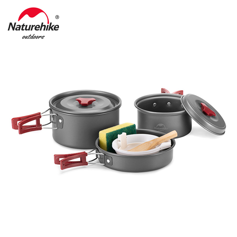 Camping Cooking Trangia - Naturehike-キャンプ用の超軽量調理器具,ピクニックやハイキング用の屋外食器