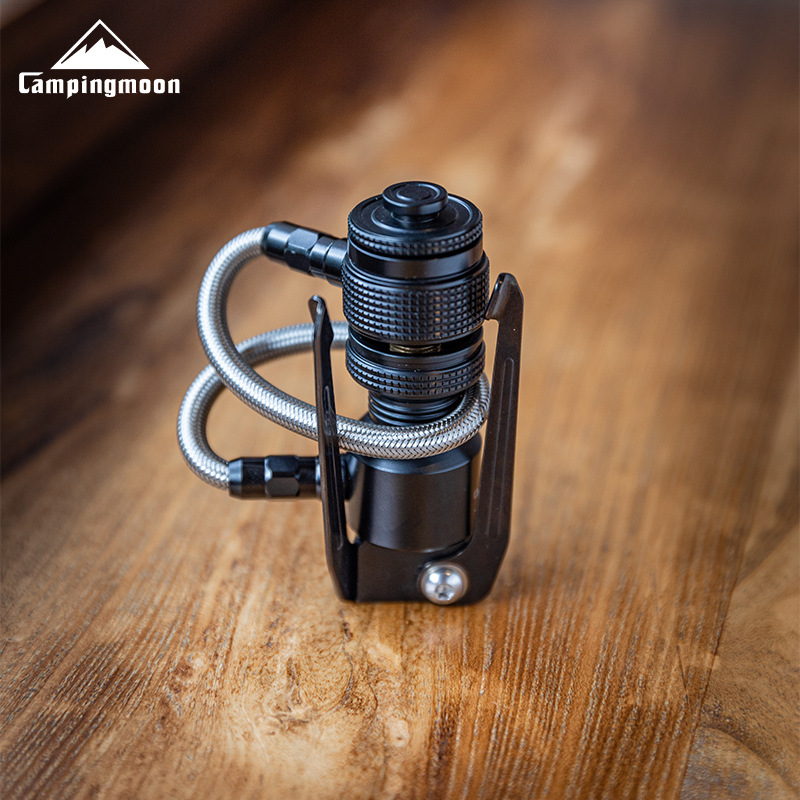 Camping Cooking Tripod - BKZ23-OD ガスランプ/ストーブ用自動遮断ガス三脚アダプター、高高度キャニスターロケットストーブヘッドブラケット用