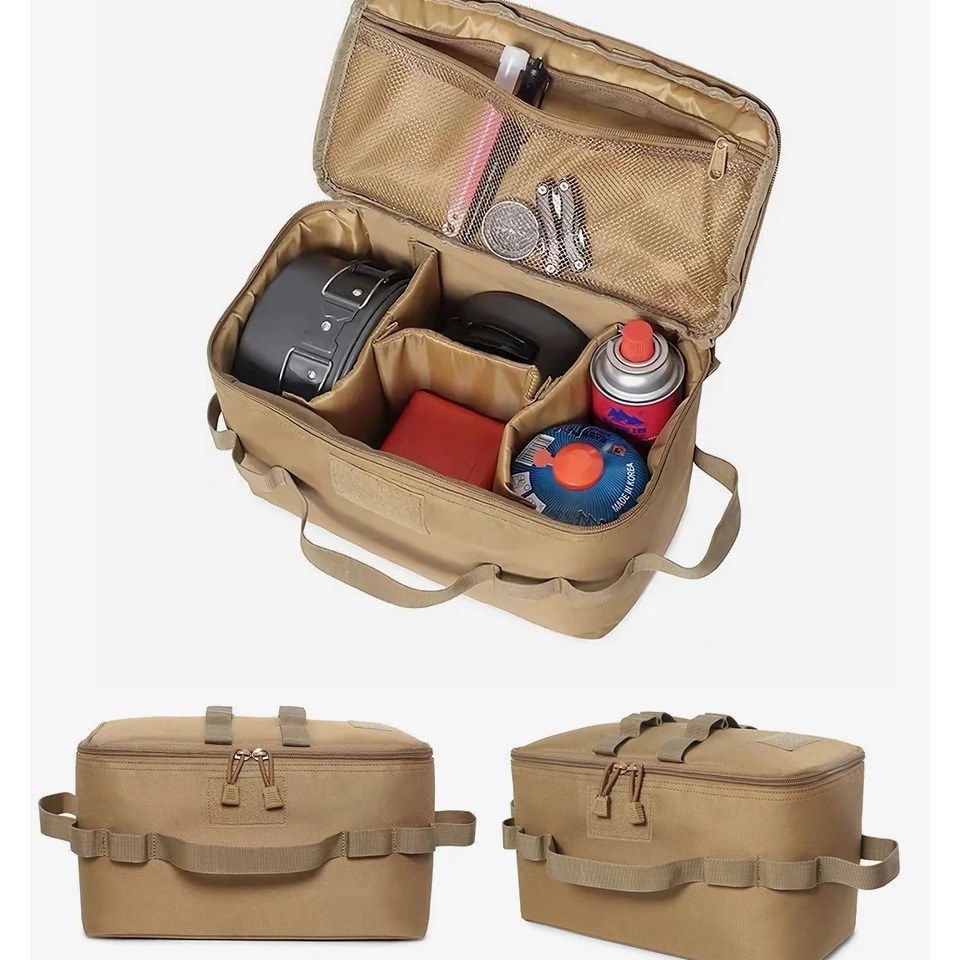 Camping Cooking With Gas - 屋外キャンプ用ガスタンク収納バッグ 大容量 グラウンドネイルツールバッグ ガス缶 ピクニック調理器具キットバッグ