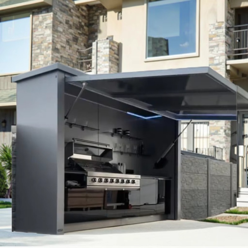 Camping Cooking Easy - モジュール式ステンレス屋外キッチン、防水エコフレンドリー簡単組み立てキャンプBBQ調理キッチン