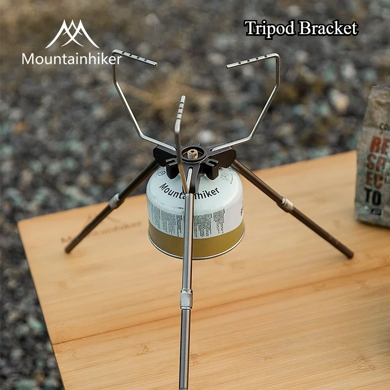 Camping Cooking Gas Stove - MOUNTAINHIKER 三脚ブラケット キャンプ用多機能ストーブ延長ブラケット、多機能屋外ポータブルストーブヘッド