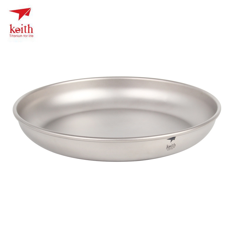 Camping Cooking Meals - キース-チタンキャンププレート,150ml-450ml,屋外食器,キャンプ用カトラリー,30g-70g,ti5362/ti5368