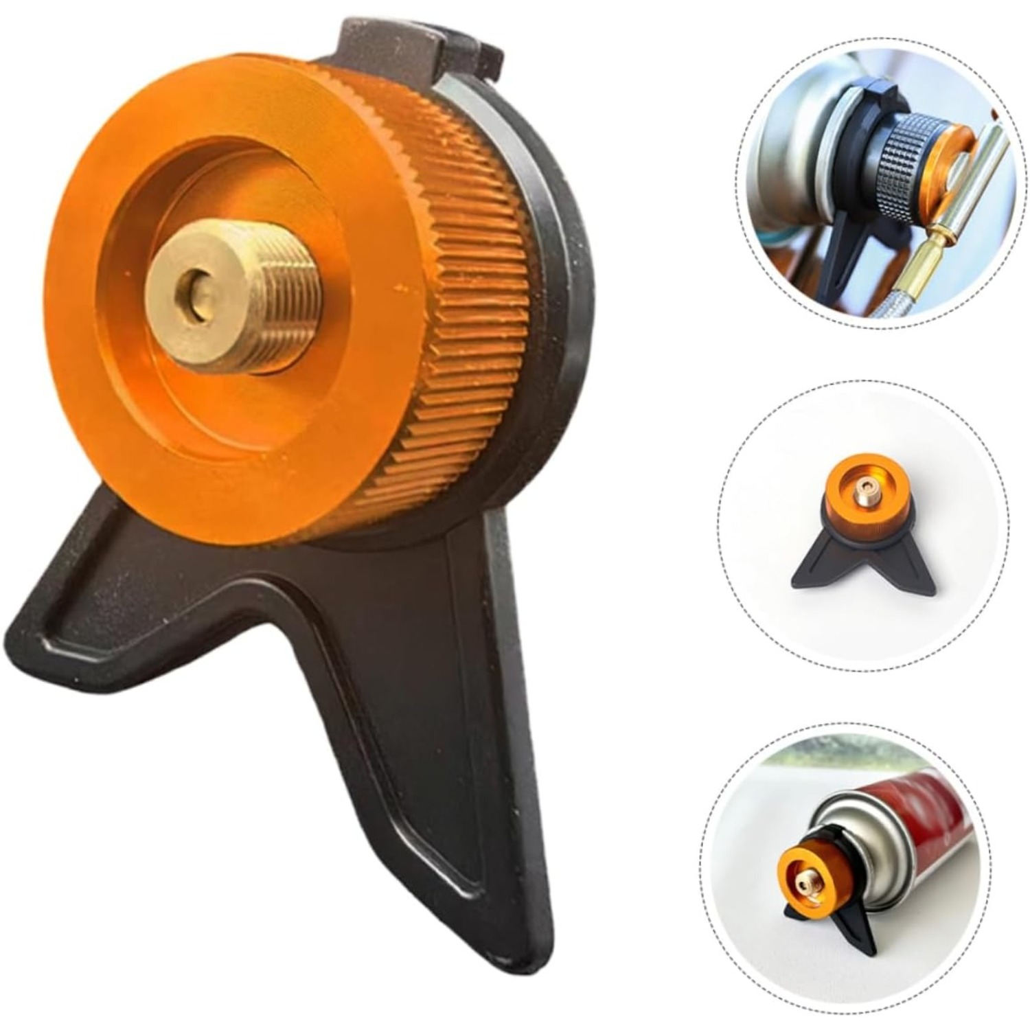 Camping Cooking Gas Stove - プロパンタンク部品 ガスタンクアダプター キャンプ用品 小型プロパンコンバーター ガス補充ツール ストーブ用