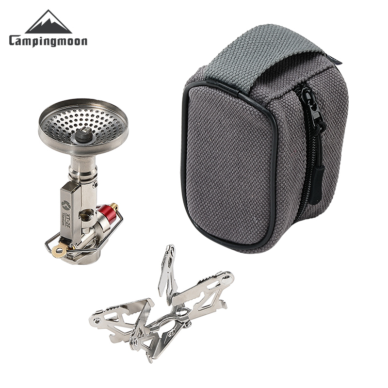 Camping Cooking Gas Stove - CAMPINGMOON XT-2F Xuanfeng チタンロケットストーブ ポータブルミニキャンプガスバーナー 安定電圧出力