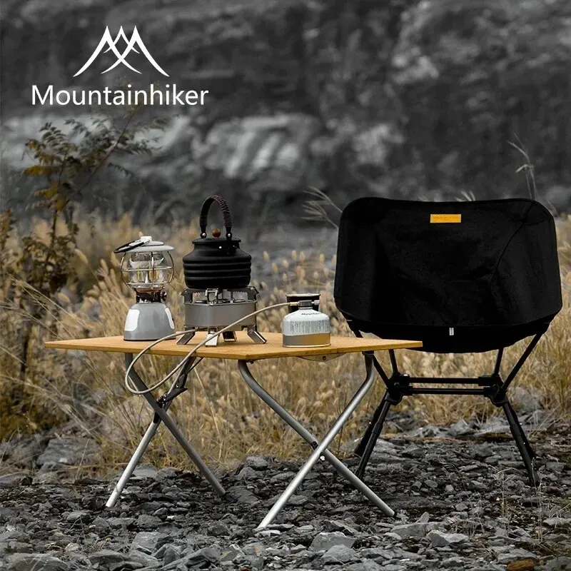 Camping Cooking Table - MOUNTAINHIKER 2/3 竹製折りたたみテーブル アウトドア キャンプ ポータブル