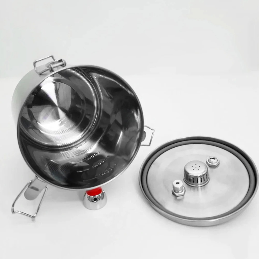 超軽量ミニ圧力鍋 304ステンレス鋼 折りたたみハンドル付き - Camping Cooking Kettle のレビューと価格