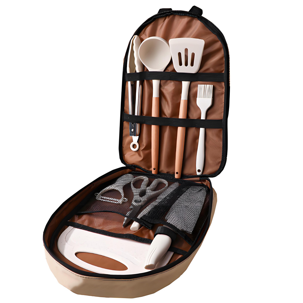10点セット ポータブルキャンプ用調理器具セット、シリコン製 - Camping Cooking Trangia のレビューと価格