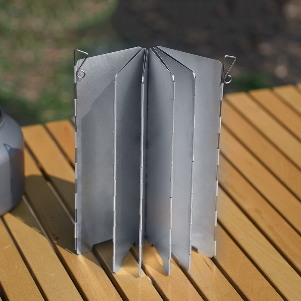 10プレート折りたたみ式ガスストーブ風防屋外キャンプ調理用バ - Camping Cooking Gas Stove のレビューと価格