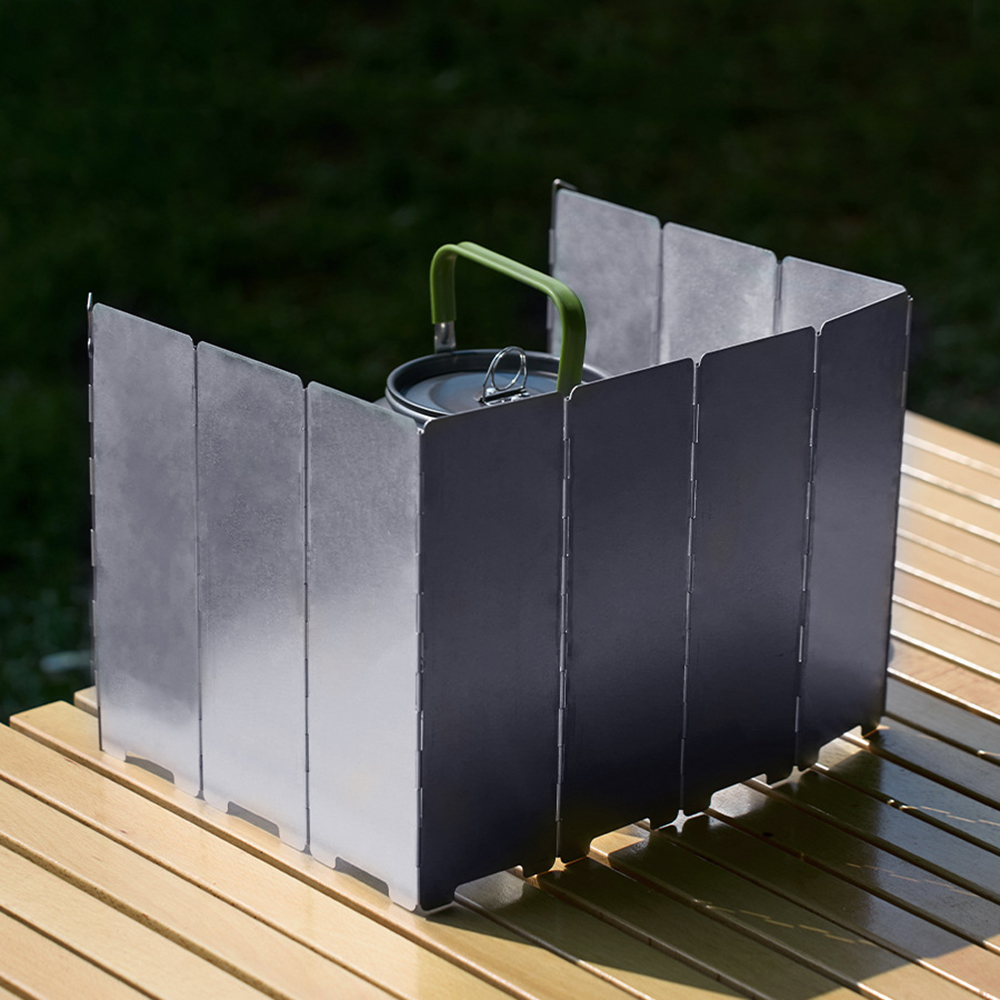 10プレート折りたたみ式ガスストーブ風防屋外キャンプ調理用バ - Camping Cooking Gas Stove のレビューと価格
