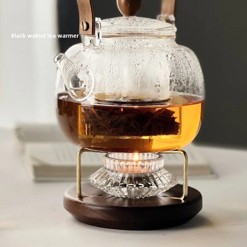ブラックウォールナットキャンドルティーウォーマー、ホームオフ - Camping Cooking Kettle のレビューと価格