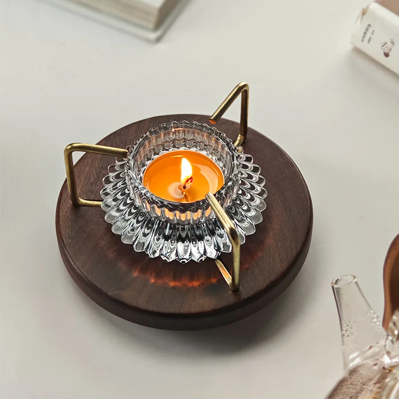 ブラックウォールナットキャンドルティーウォーマー、ホームオフ - Camping Cooking Kettle のレビューと価格