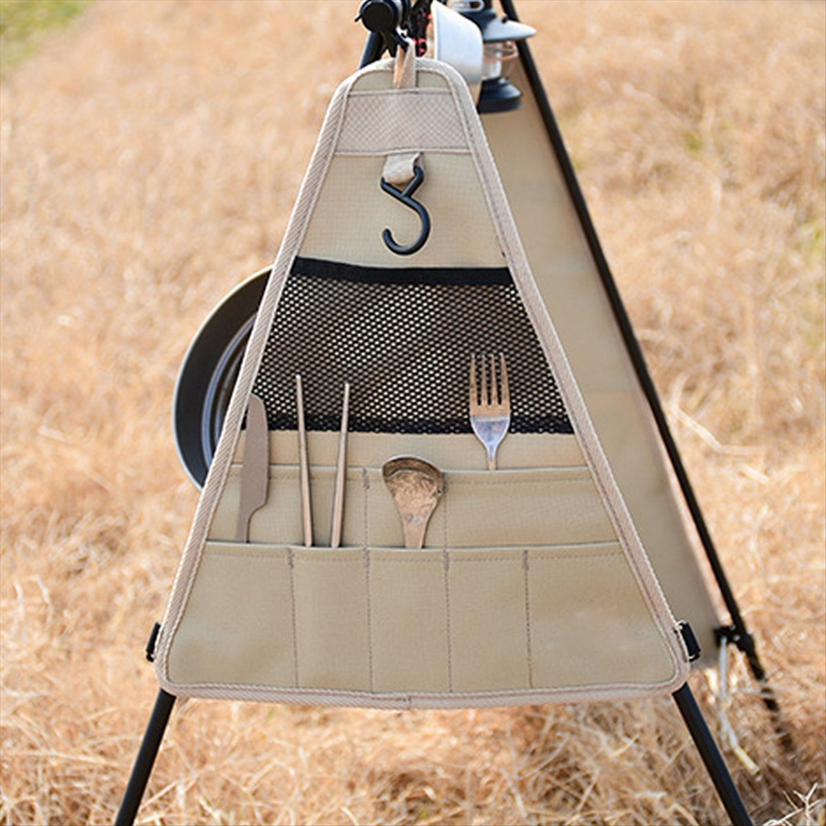 ポータブルキャンプ用キッチン用品オーガナイザーバッグ、アウト - Camping Cooking Utensils のレビューと価格