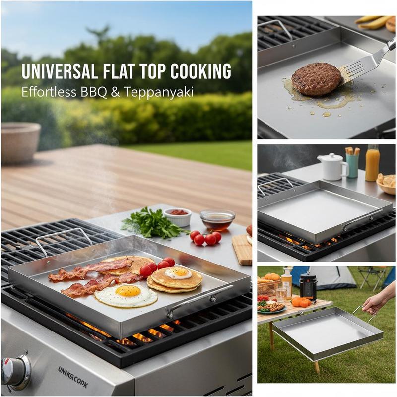 ユニバーサルフラットトップグリドル 18x16インチ キャン - Camping Cooking With Gas のレビューと価格