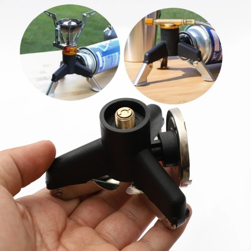 キャンプ用ガスストーブアダプターコネクター ポータブル折りた - Camping Cooking Tripod のレビューと価格