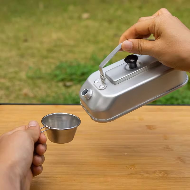 超軽量ポータブルピクニックケトル、キャンプティーポット、コー - Camping Cooking Kettle のレビューと価格