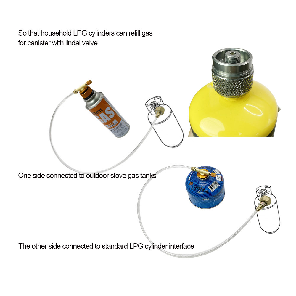 屋外ガスストーブ詰め替えアダプター、キャンプ用ガスタンクファ - Camping Cooking Gas Stove のレビューと価格