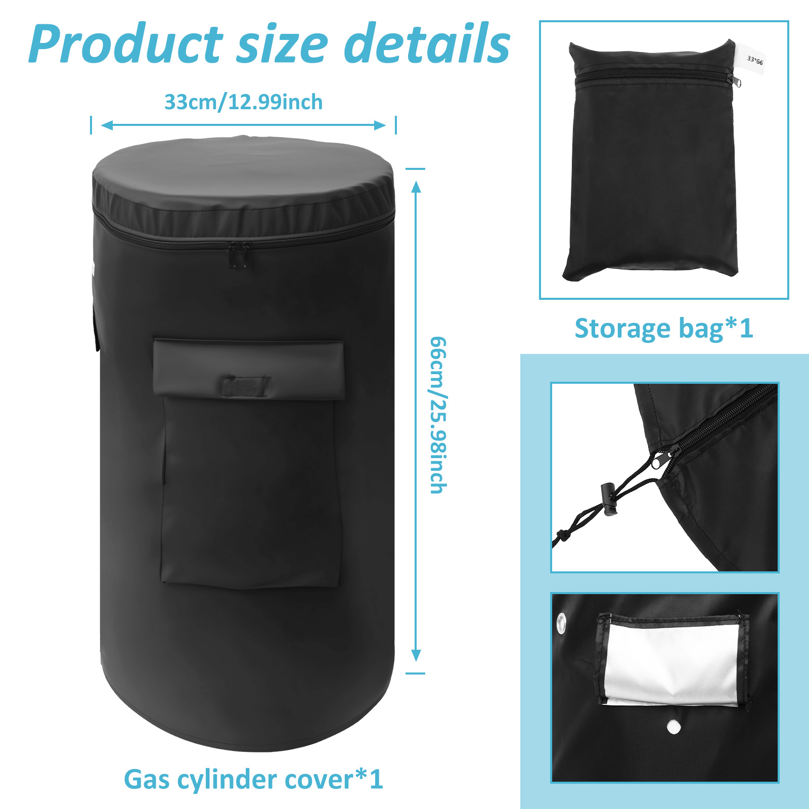 オックスフォード布プロパンタンクカバー通気性のある巾着底ガス - Camping Cooking With Gas のレビューと価格