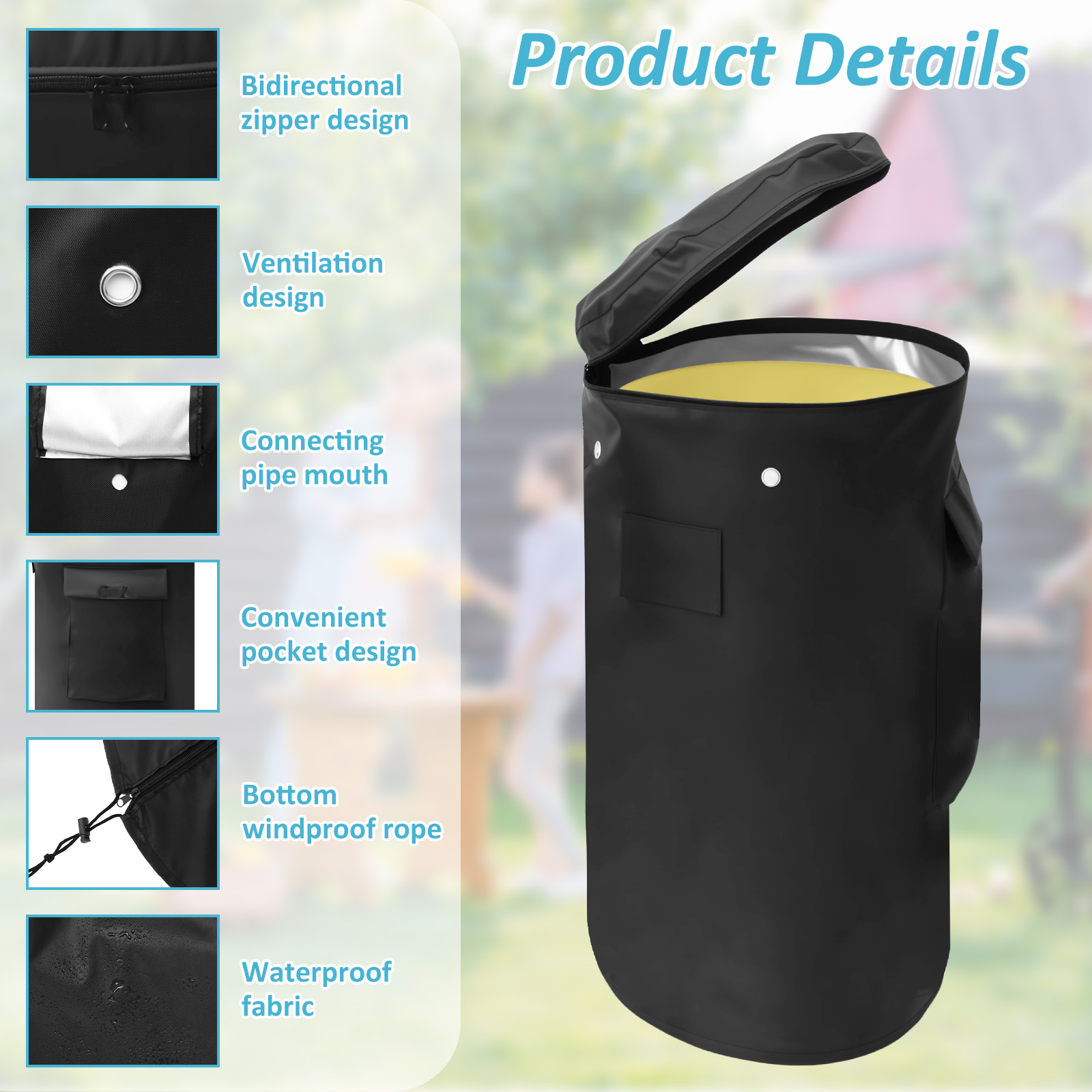 オックスフォード布プロパンタンクカバー通気性のある巾着底ガス - Camping Cooking With Gas のレビューと価格