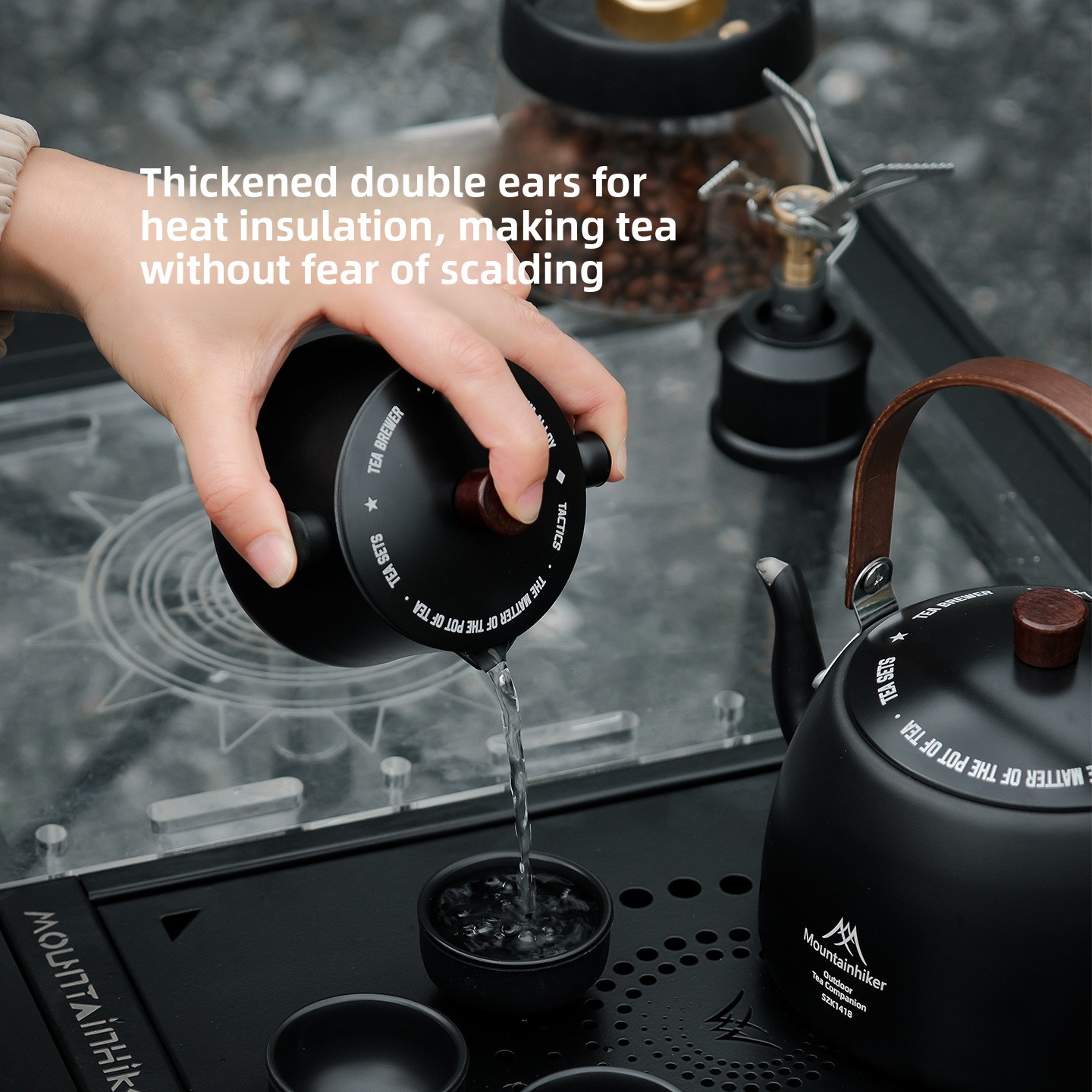 マウンテンハイカー アウトドア ポータブル トラベルティーセ - Camping Cooking Set 2 Person のレビューと価格