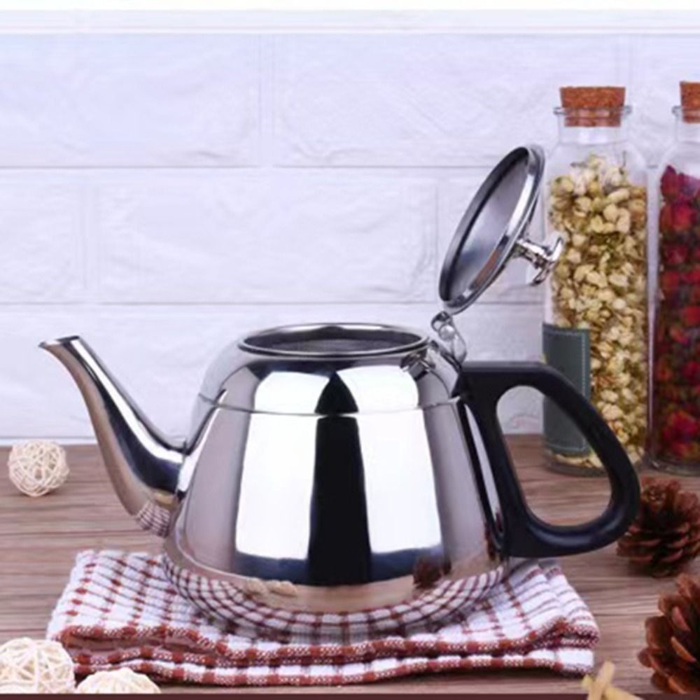 フィルター付きステンレス製ティーポット 軽量で持ち運びやすい - Camping Cooking Kettle のレビューと価格