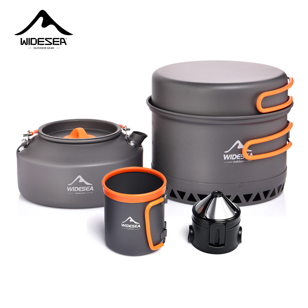 キャンプ用食器、アウトドア調理器具セット、鍋、旅行用ケトル、 - Camping Cooking Set 2 Person のレビューと価格