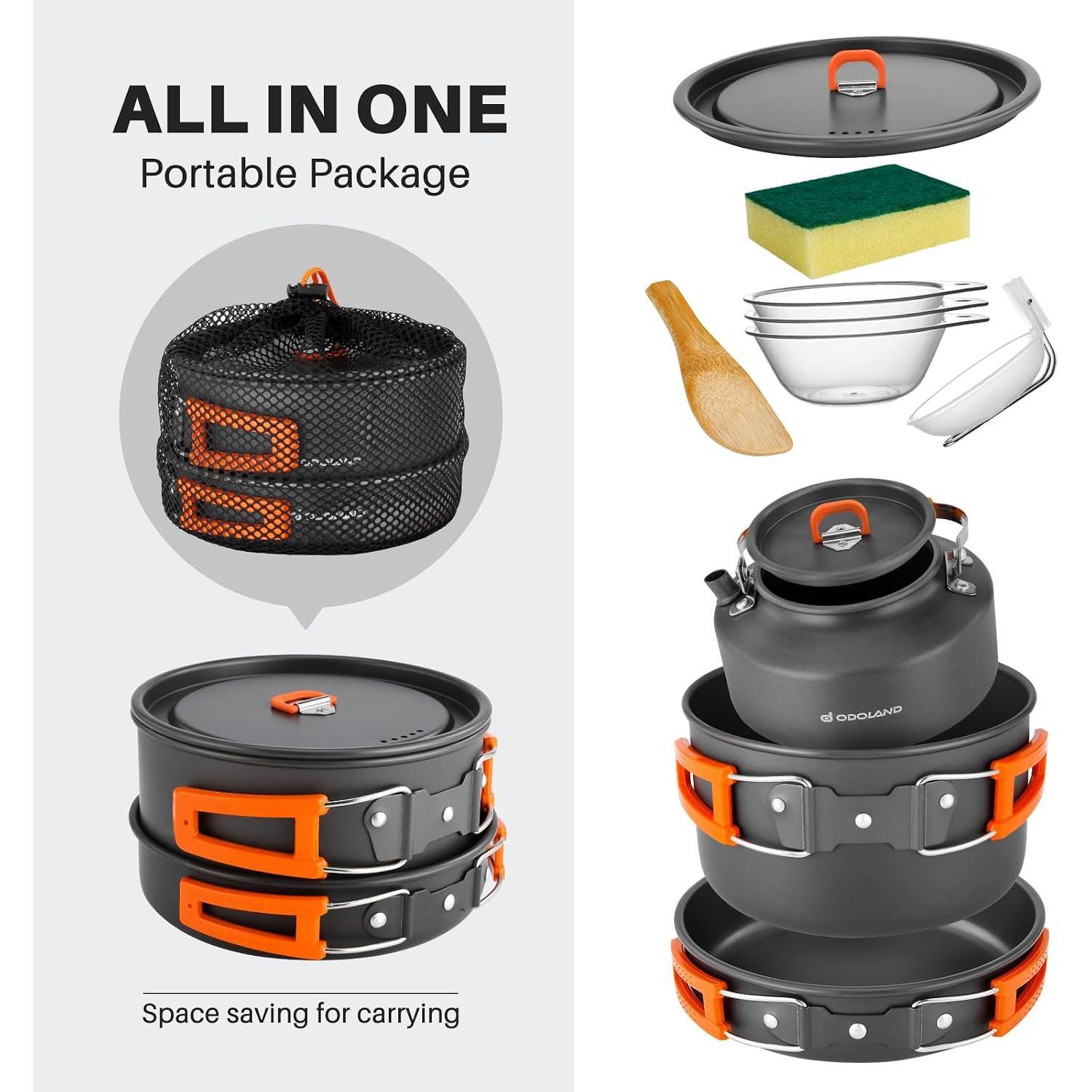 オドランド キャンプ用調理器具10点セット キャンプ用鍋とフ - Camping Cooking Trangia のレビューと価格
