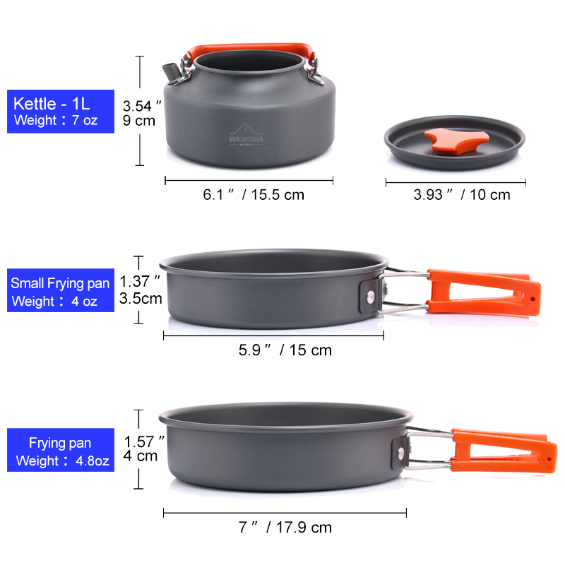 幅の屋外キャンプ調理器具セット、食器、調理カトラリー、調理器 - Camping Cooking Trangia のレビューと価格