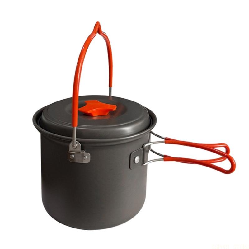 U2JB 1.4L キャンプ調理器具ハードアルミニウムポット - Camping Cooking Meals のレビューと価格