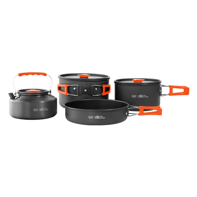 キャンプ用調理器具セット アウトドアクッキング 超軽量アルミ - Camping Cooking Kettle のレビューと価格