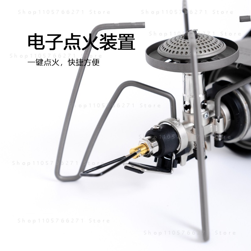 マイクロレギュレーター付きスパイダーストーブ、純チタン製ポー - Camping Cooking Gas Stove のレビューと価格