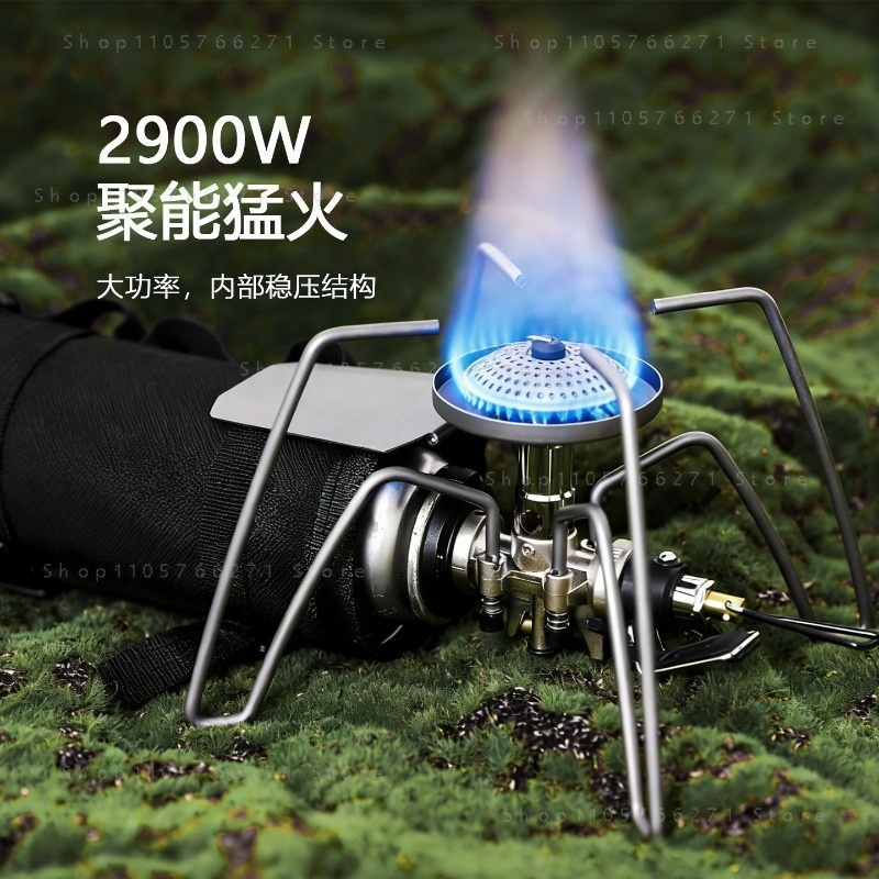 マイクロレギュレーター付きスパイダーストーブ、純チタン製ポー - Camping Cooking Gas Stove のレビューと価格