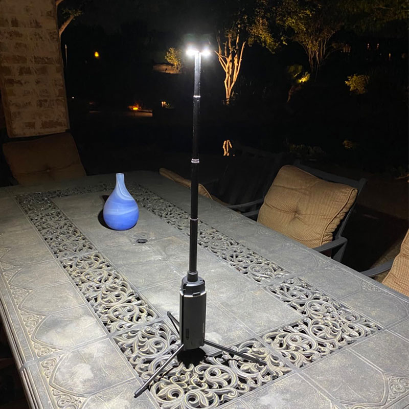 ポータブル伸縮式LEDワークライト、USB充電式、キャンプラ - Camping Cooking Tripod のレビューと価格