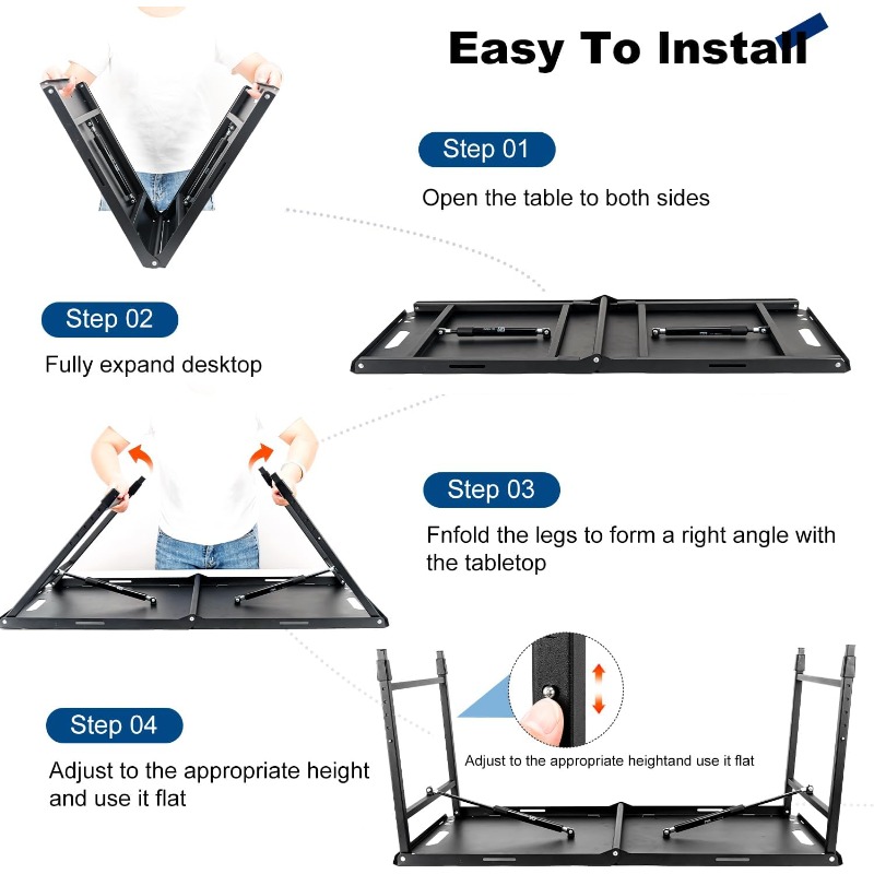キャンプテーブル 調節可能 折りたたみ式 ポータブル RV  - Camping Cooking Table のレビューと価格