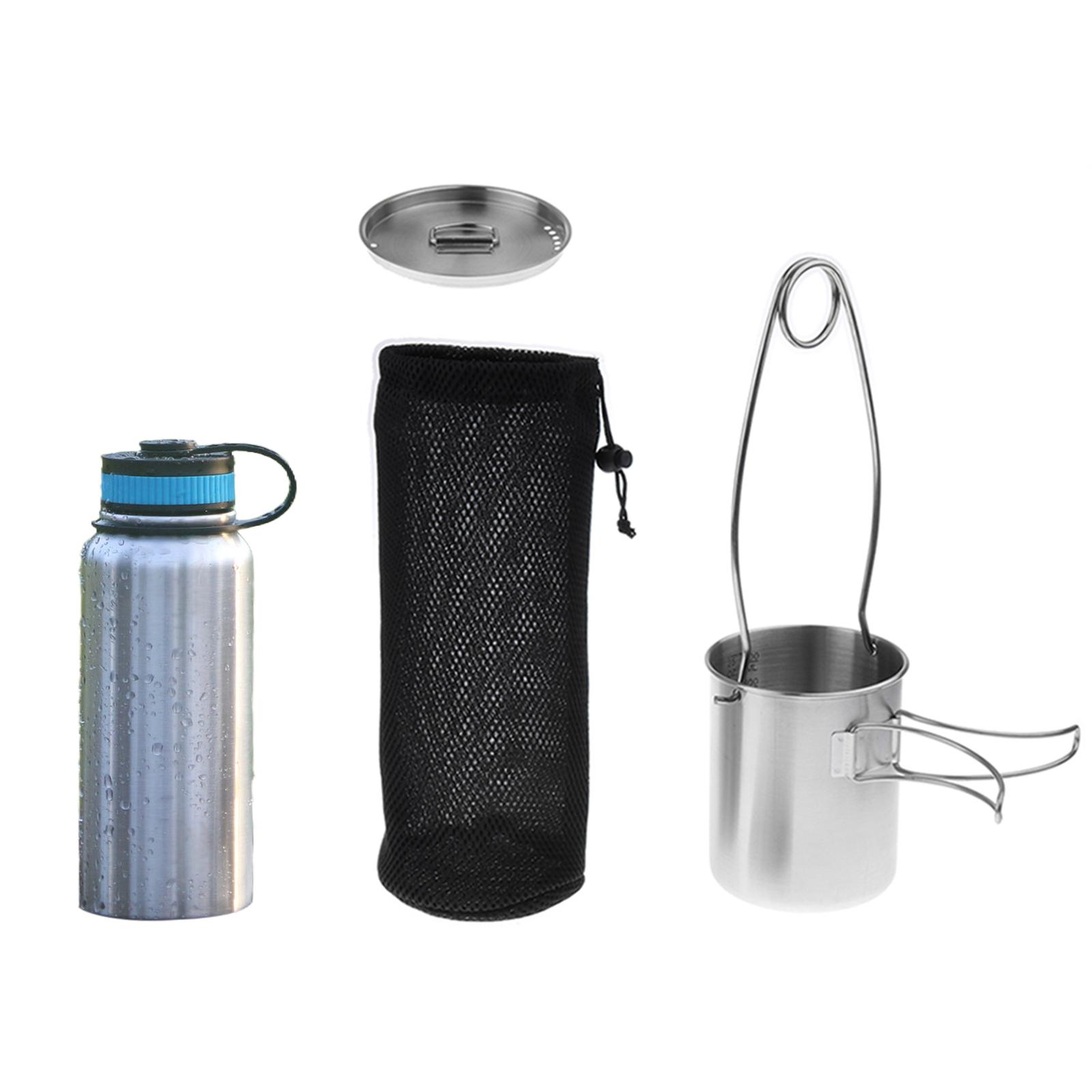 超軽量バックパッキングケトルステンレス鋼クックセットアウトド - Camping Cooking Kettle のレビューと価格