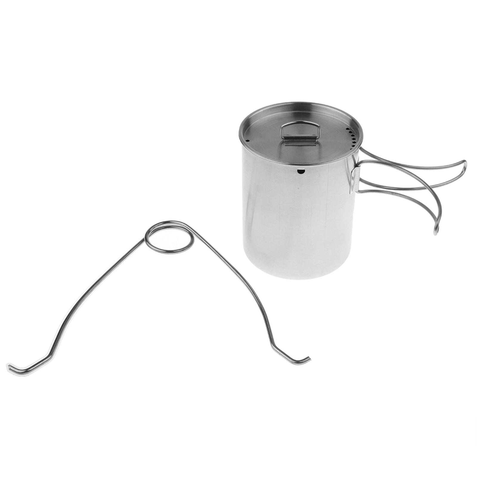 超軽量バックパッキングケトルステンレス鋼クックセットアウトド - Camping Cooking Kettle のレビューと価格