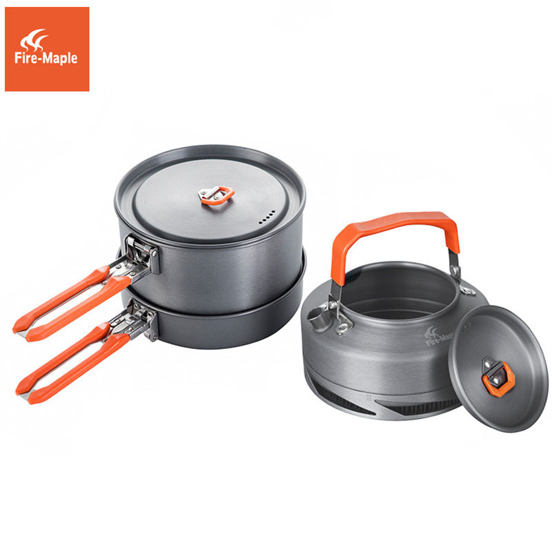 Fire Maple器具ハイキング調理セット熱交換器ポットパ - Camping Cooking Kettle のレビューと価格