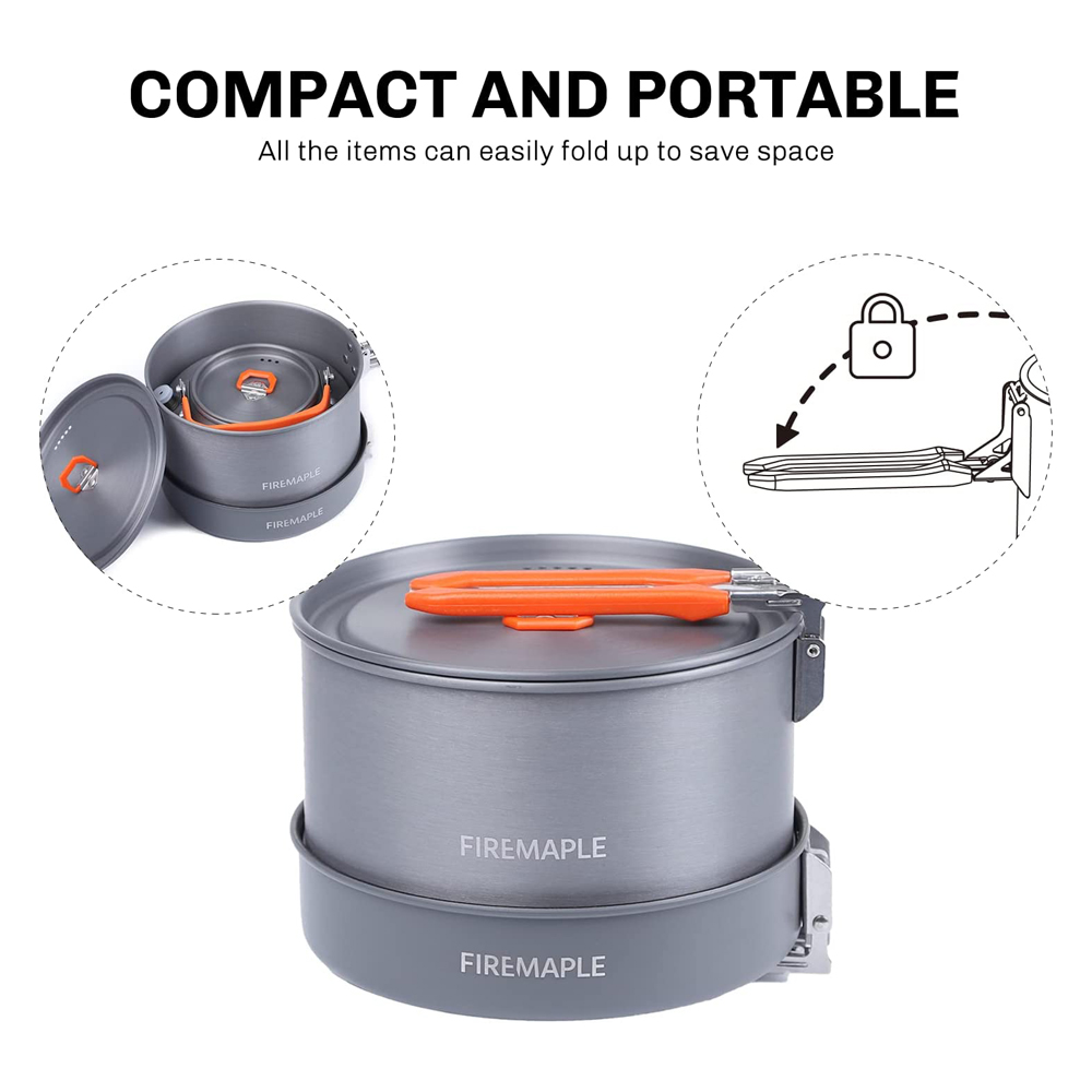 Fire Maple器具ハイキング調理セット熱交換器ポットパ - Camping Cooking Kettle のレビューと価格