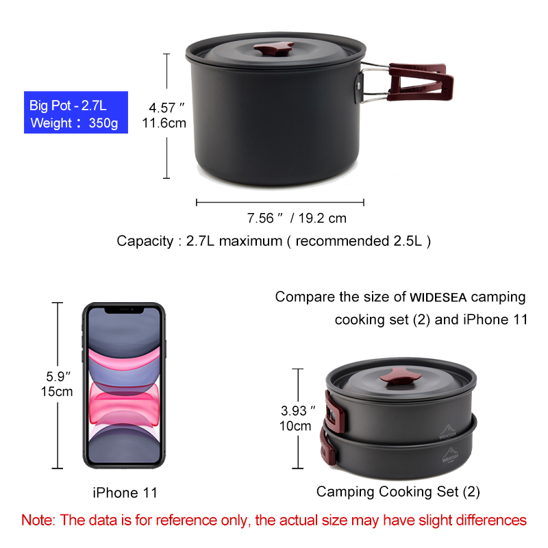 Widesea キャンプ調理器具セットアウトドアポット食器キ - Camping Cooking Trangia のレビューと価格