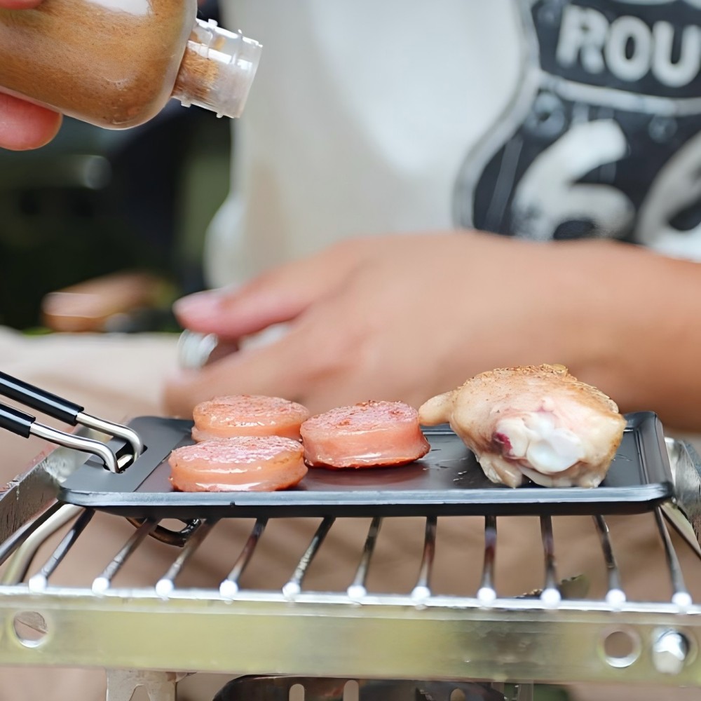 キャンプ用フライパン アウトドア ポータブルグリルパン バー - Camping Cooking Meals のレビューと価格