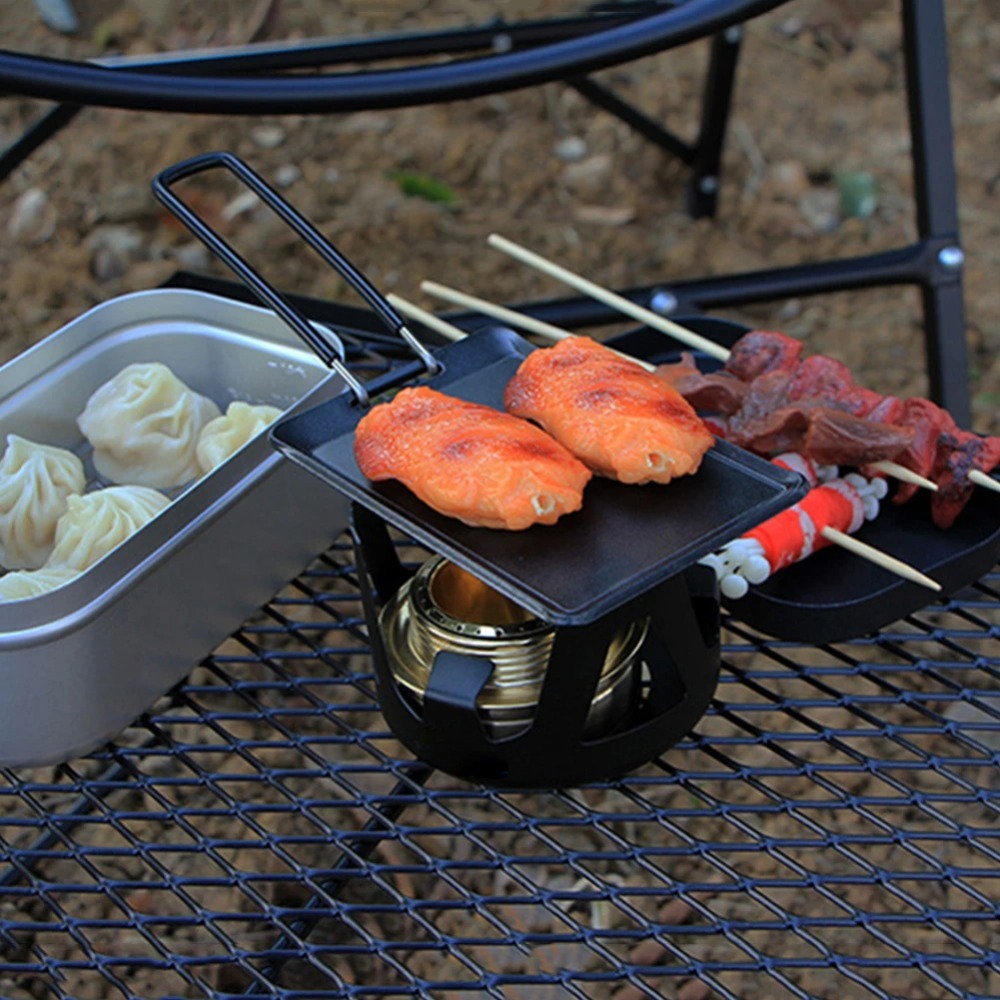 キャンプ用フライパン アウトドア ポータブルグリルパン バー - Camping Cooking Meals のレビューと価格