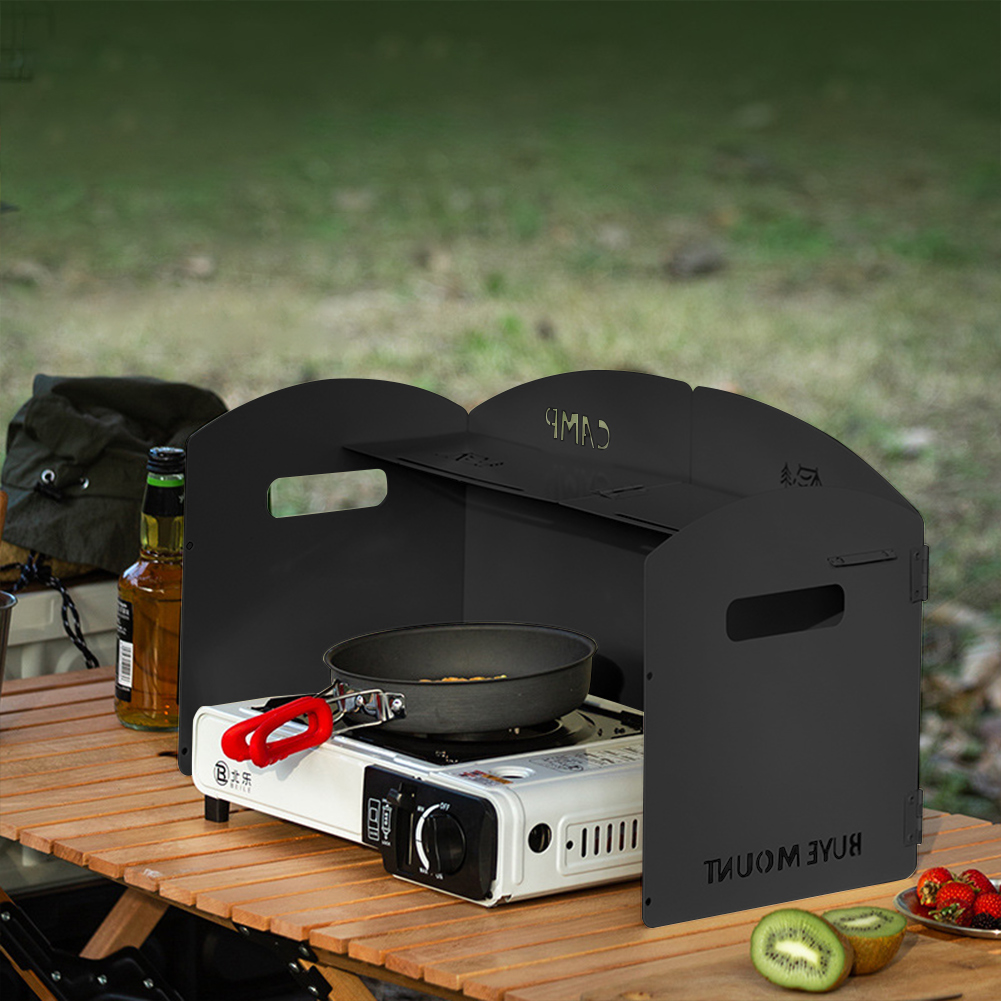 折りたたみ式キャンプガスストーブフロントガラス収納層付きガス - Camping Cooking Fuel のレビューと価格
