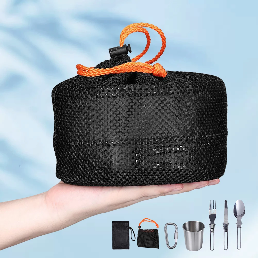 キャンプ調理器具キット ケトル ポット パン クックセット  - Camping Cooking Kettle のレビューと価格
