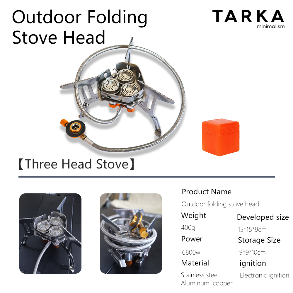 TARKA キャンプ用ガスストーブ 5800W 3口バーナー - Camping Cooking Gazebo のレビューと価格