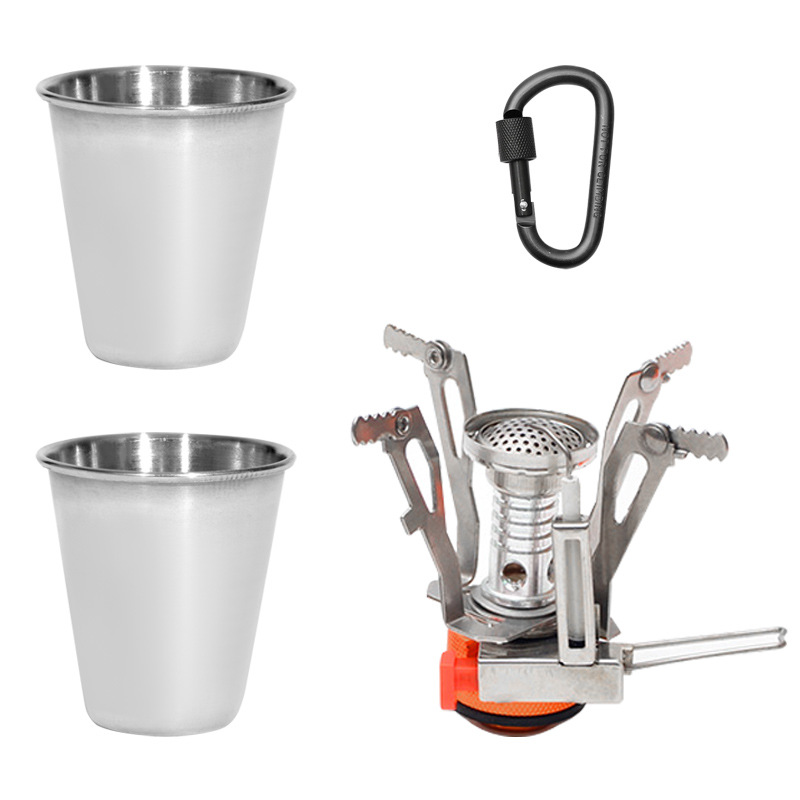 アウトドアキャンプ用調理器具セット 2～3人用 ポータブルア - Camping Cooking Set 2 Person のレビューと価格