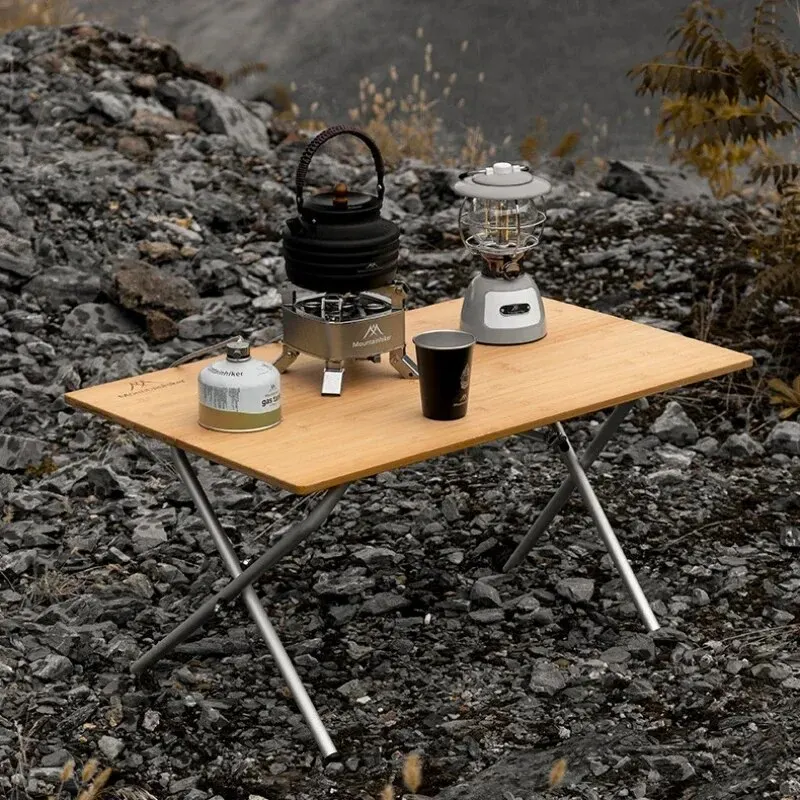 MOUNTAINHIKER 2/3 竹製折りたたみテーブル  - Camping Cooking Table のレビューと価格