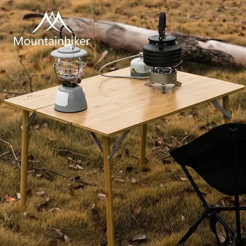 MOUNTAINHIKER 2/3 竹製折りたたみテーブル  - Camping Cooking Table のレビューと価格