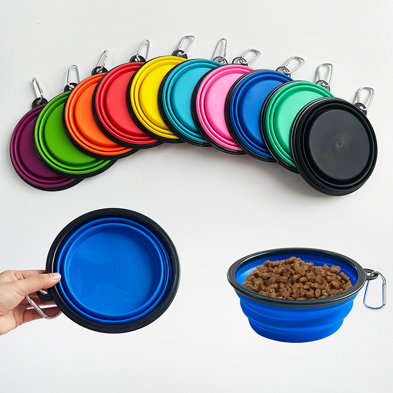 折りたたみ式ペット用シリコン製フードボウル、アウトドアキャン - Camping Cooking Meals のレビューと価格